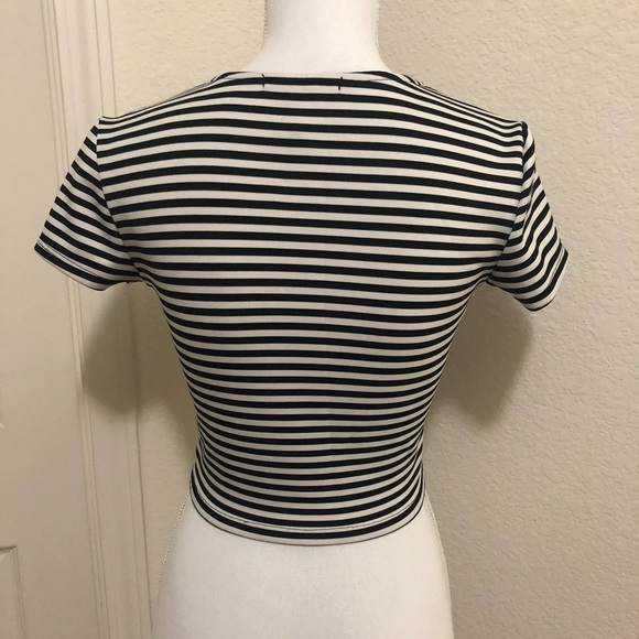 Forever 21 Striped Crop Top Layered - Picture 5 of 6